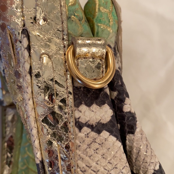 Jenrigo Snake Embossed Tote Shoulder Bag Purse - Picture 13 of 16